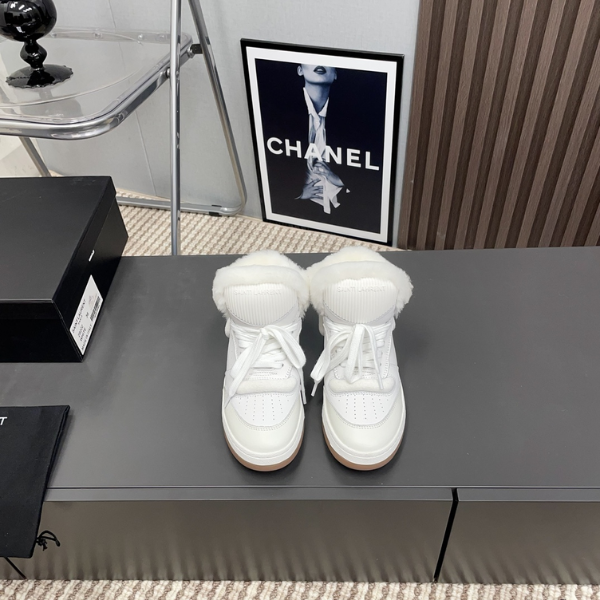 Saint Laurent Court Classic SL61 High-top - Couro Branco