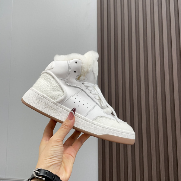 Saint Laurent Court Classic SL61 High-top - Couro Branco